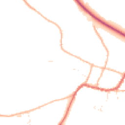 Daytime road noise heatmap for TA4 1LN