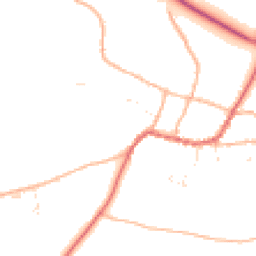 Daytime road noise heatmap for TA4 1LU