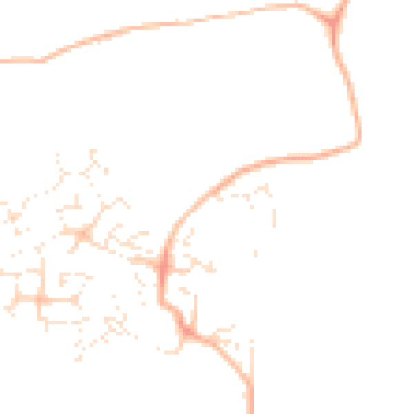 Daytime road noise heatmap for TA4 1LX