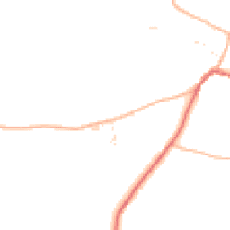 Daytime road noise heatmap for TA4 1LZ