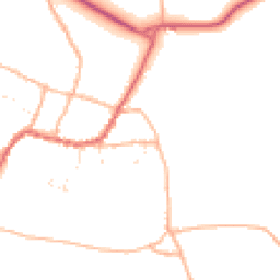 Daytime road noise heatmap for TA4 1PW
