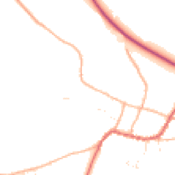 Daytime road noise heatmap for TA4 1QX