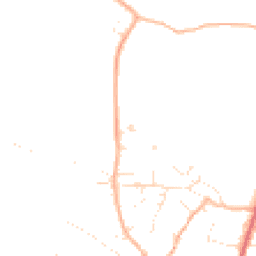 Daytime road noise heatmap for TA4 2BS