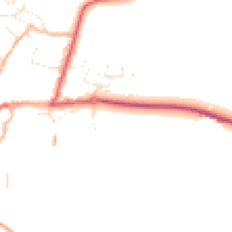 Daytime road noise heatmap for TA4 2ES