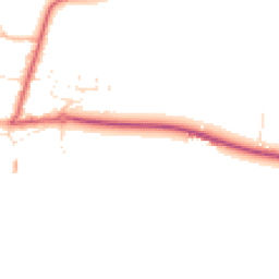 Daytime road noise heatmap for TA4 2FA