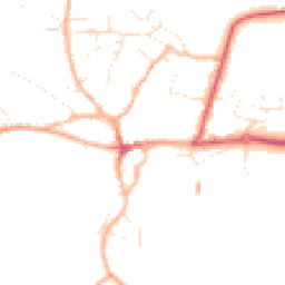 Daytime road noise heatmap for TA4 2LR