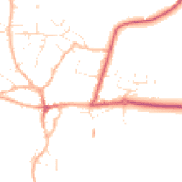 Daytime road noise heatmap for TA4 2NJ