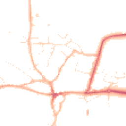 Daytime road noise heatmap for TA4 2NT