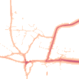 Daytime road noise heatmap for TA4 2PG
