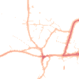 Daytime road noise heatmap for TA4 2PJ