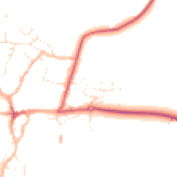 Daytime road noise heatmap for TA4 2PN