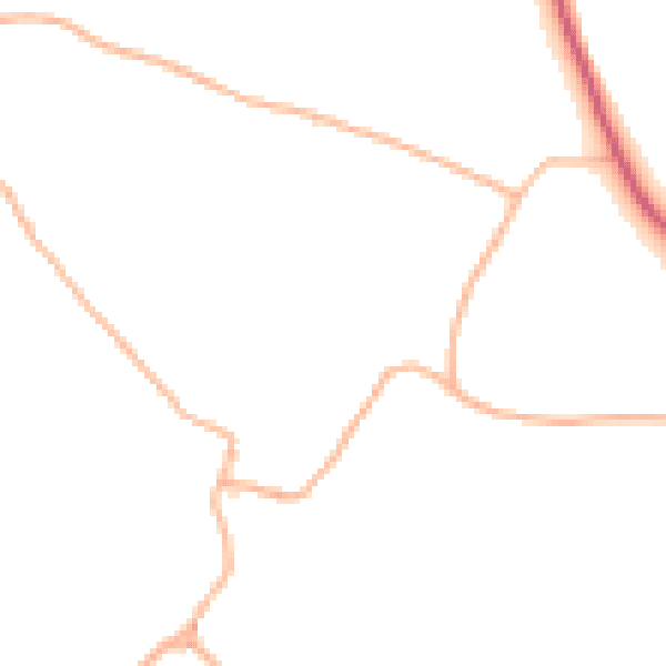 Daytime road noise heatmap for TA4 2SE