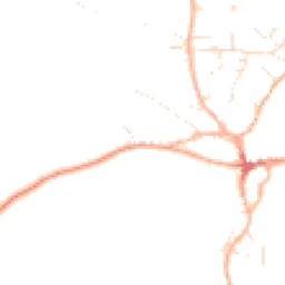 Daytime road noise heatmap for TA4 2TE