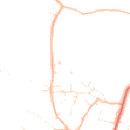 Daytime road noise heatmap for TA4 2UE