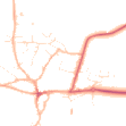 Daytime road noise heatmap for TA4 2YB