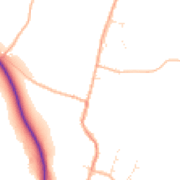 Daytime road noise heatmap for TA4 3AX