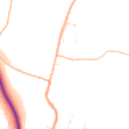 Daytime road noise heatmap for TA4 3BH