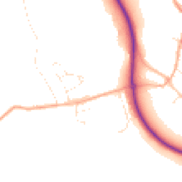 Daytime road noise heatmap for TA4 3BP