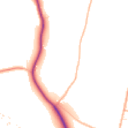 Daytime road noise heatmap for TA4 3HR