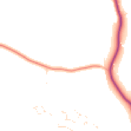 Daytime road noise heatmap for TA4 3HS