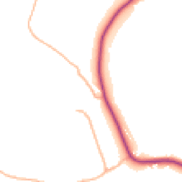 Daytime road noise heatmap for TA4 3HZ