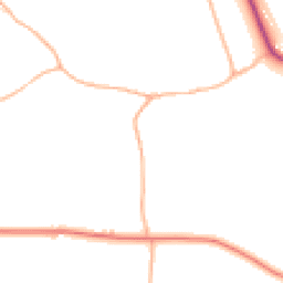 Daytime road noise heatmap for TA4 3JE