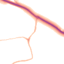 Daytime road noise heatmap for TA4 3LT
