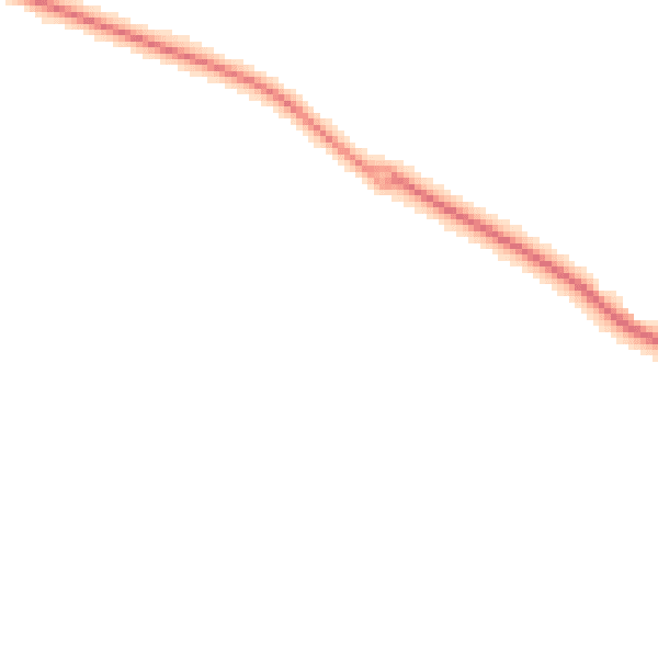 Night-time road noise heatmap for TA4 3LT
