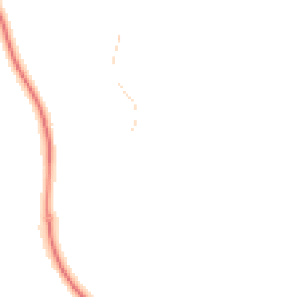 Night-time road noise heatmap for TA4 3NH