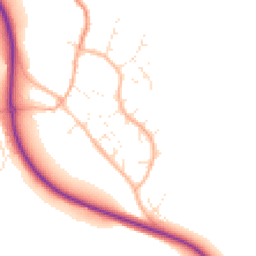 Daytime road noise heatmap for TA4 3NX