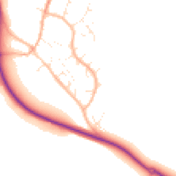Daytime road noise heatmap for TA4 3PE