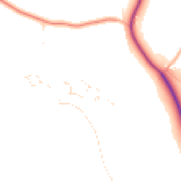 Daytime road noise heatmap for TA4 3QU
