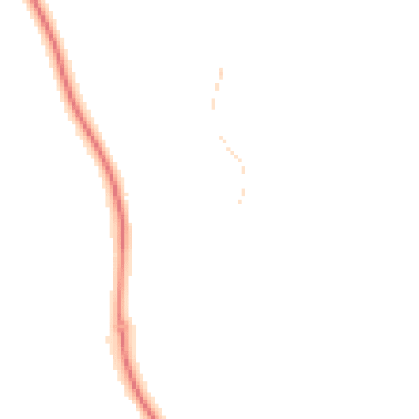 Night-time road noise heatmap for TA4 3UD