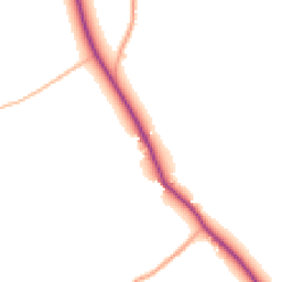 Daytime road noise heatmap for TA4 4AW