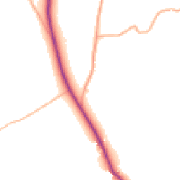 Daytime road noise heatmap for TA4 4BF