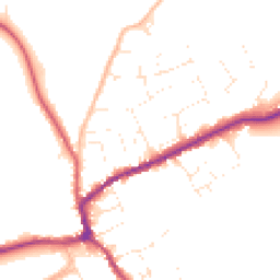 Daytime road noise heatmap for TA4 4BY