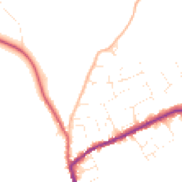 Daytime road noise heatmap for TA4 4BZ