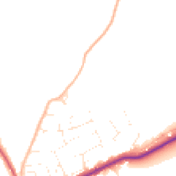 Daytime road noise heatmap for TA4 4DB
