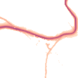 Daytime road noise heatmap for TA4 4DF