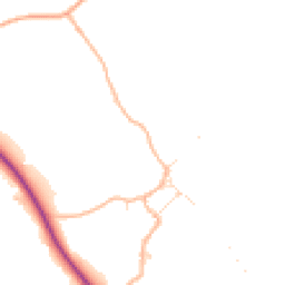 Daytime road noise heatmap for TA4 4EE