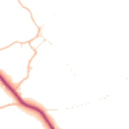 Daytime road noise heatmap for TA4 4EG