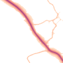 Daytime road noise heatmap for TA4 4EJ