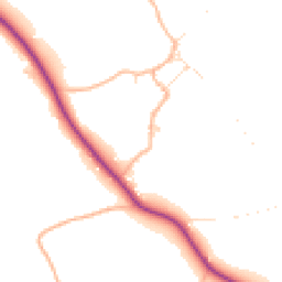 Daytime road noise heatmap for TA4 4EL