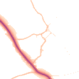 Daytime road noise heatmap for TA4 4EP