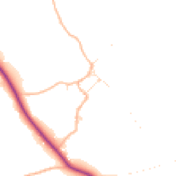 Daytime road noise heatmap for TA4 4EW