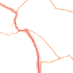 Daytime road noise heatmap for TA4 4JE