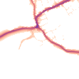 Daytime road noise heatmap for TA4 4NR