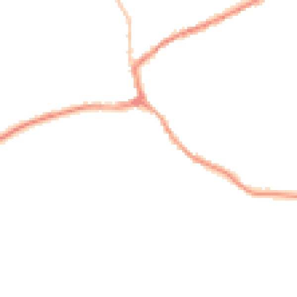 Night-time road noise heatmap for TA4 4NR