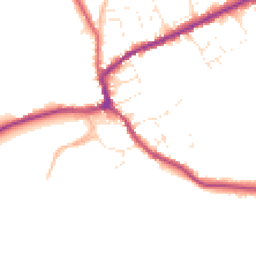 Daytime road noise heatmap for TA4 4NW