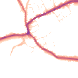Daytime road noise heatmap for TA4 4NX